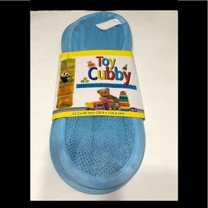 General Toy Cubby organizer with four storage compartments blue. 11.2x45 inch